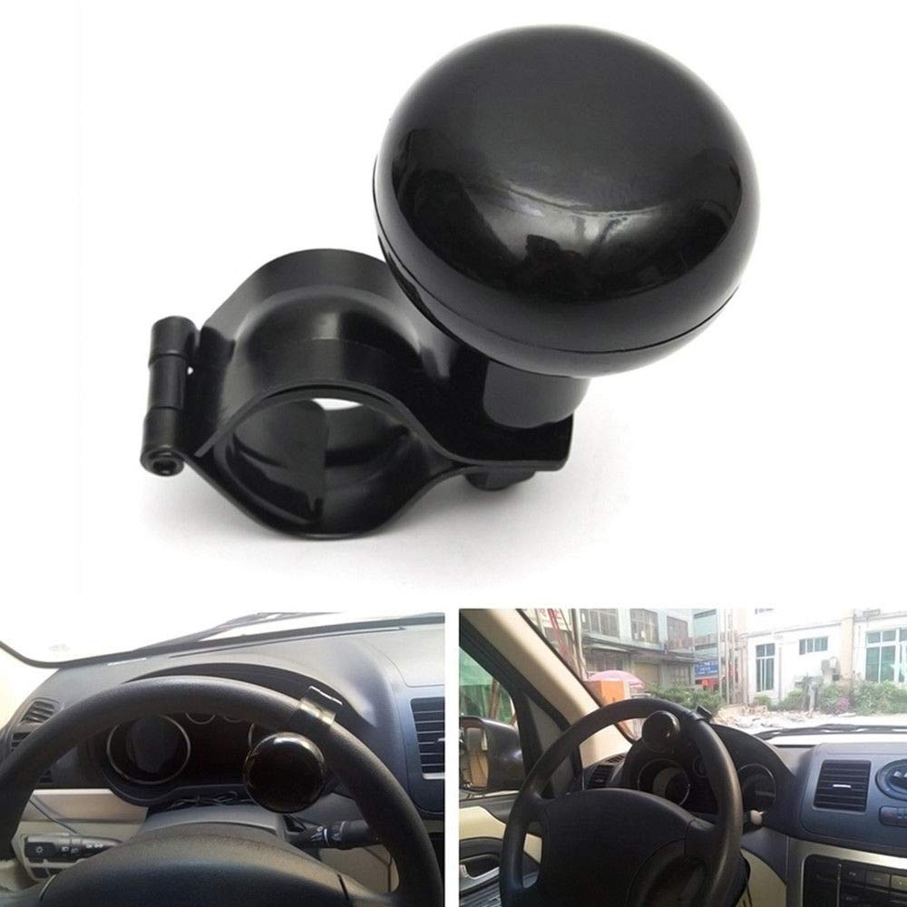 Premium Universal Steering Wheel Spinner Knob - Suicide Classic Black with Power Handles for Cars, Trucks & SUVs | Enhanced Grip & Control for Parking, Tight Turns & Off-Road Driving | Perfect for Daily Commute, City Parking & Adventure Off-Roading | Ideal for Drivers with Limited Mobility, Parallel Parking & Winter Driving Conditions