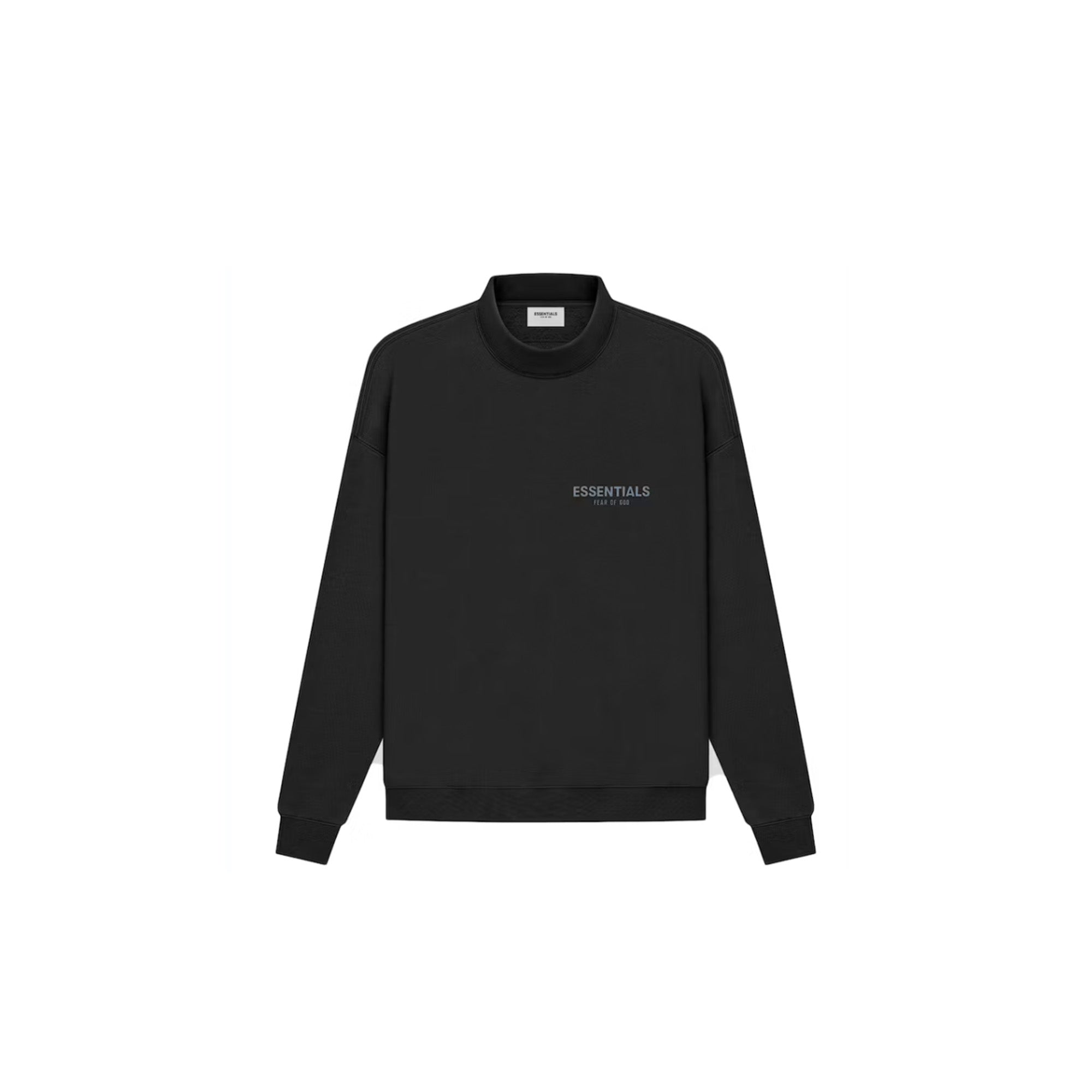 Fear of God Essentials Mockneck Sweater 'Stretch Limo' - 2022 Collection | Comfortable Stretch Knit Pullover for Men | Perfect for Casual Wear, Layering & Street Style Outfits
