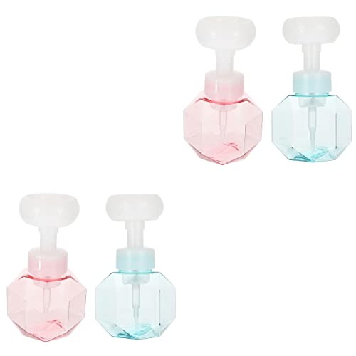4 Pack 300ml Clear Refillable Foaming Pump Bottles - Empty Lotion & Shampoo Dispenser for Creams, Liquids & Soaps | Perfect for Bathroom, Kitchen & Travel Organizers