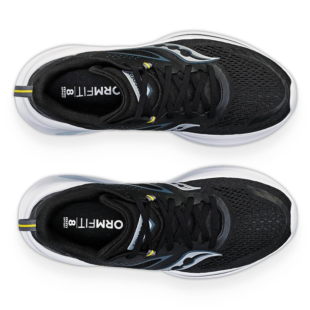 Saucony Omni 22 Women's Running Shoes - Black/White - Size 44 EU for Road & Trail Running
