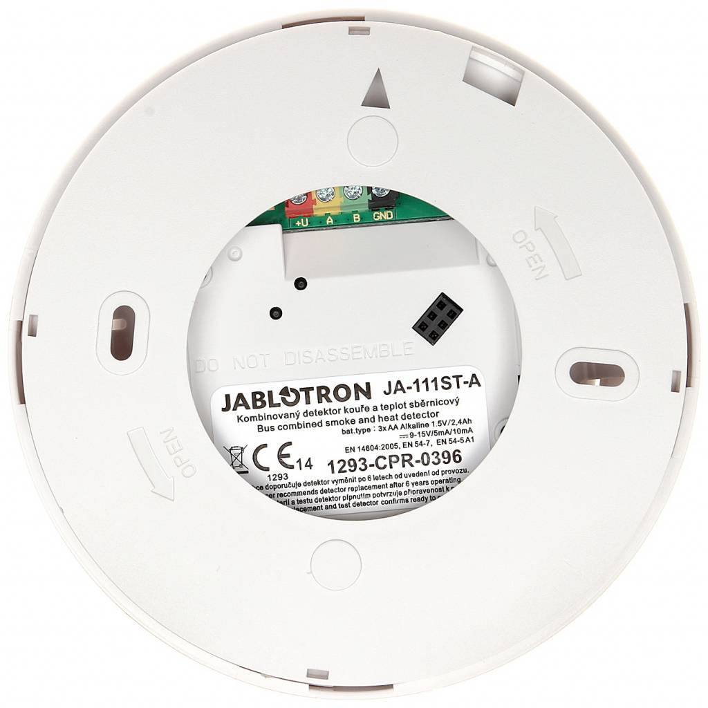 JA 111ST A BUS Combined Smoke and Heat Detector with Fire & Burglar Alarm Siren - Ideal for Home Security, Office Safety, and Commercial Building Protection