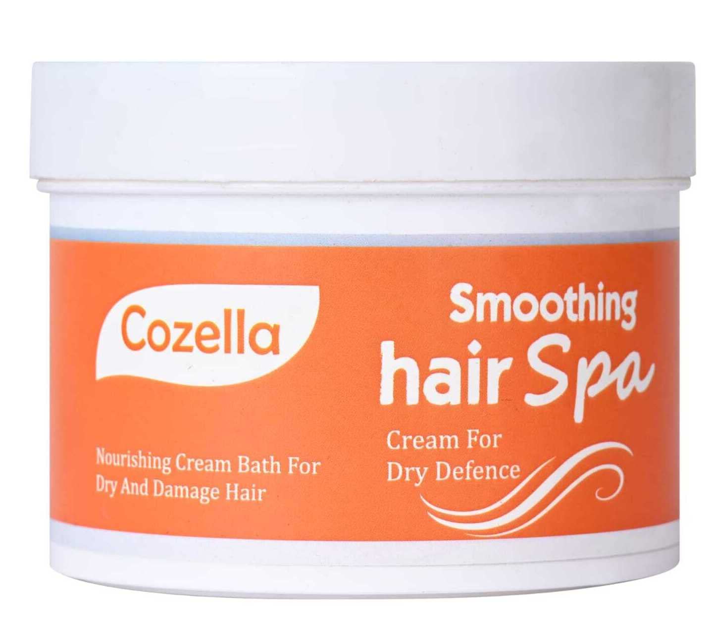 Cozella Smoothing Hair SPA Cream - Hydrating Treatment for Dry & Damaged Hair | Sulfate & Paraben Free Nourishing Hair Mask | 500ml for All Hair Types | Perfect for Salon-Style Hair Care at Home