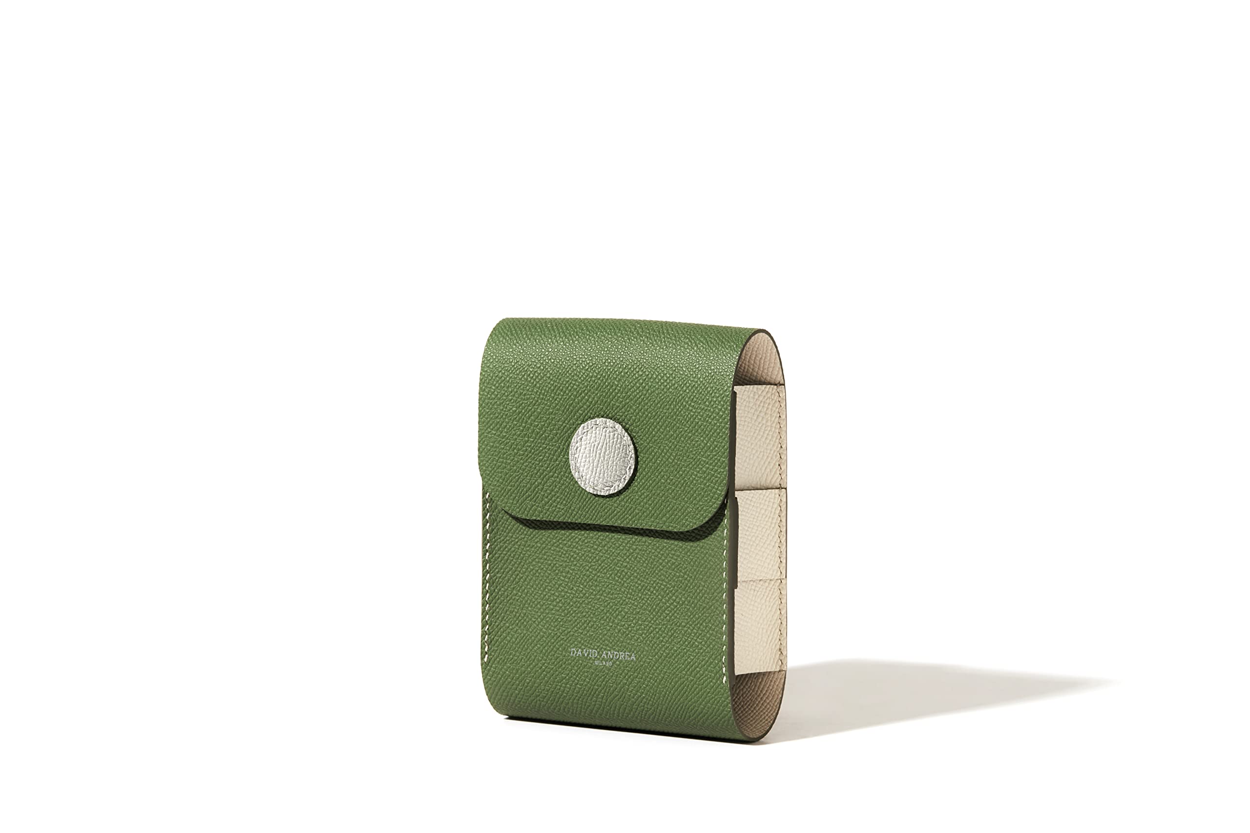 Premium David Andrea Golf Ball Holder - Genuine Epsom Leather Pouch for Golf Accessories | Perfect for Golf Bags, Carts & On-Course Convenience