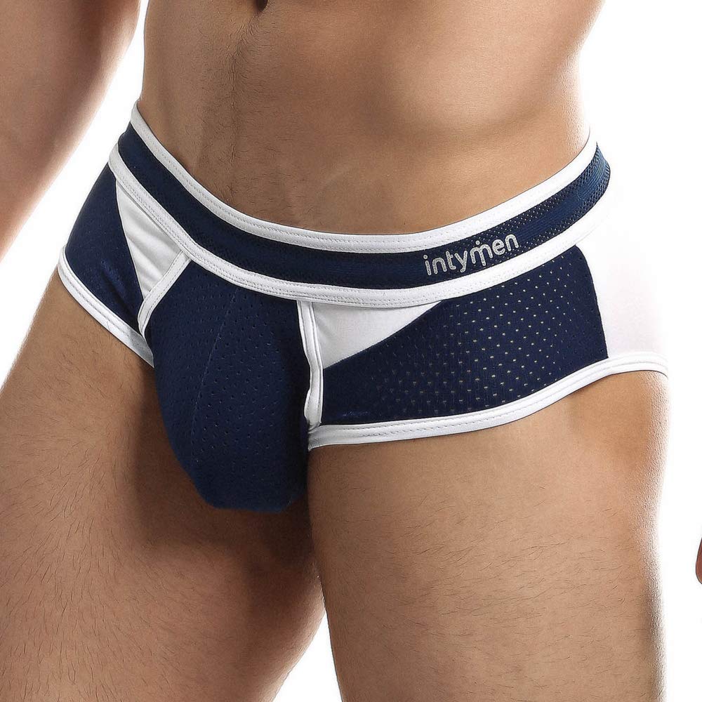 Sexy Men's Mesh Pouch Brief Underwear - Low Waist Sheer Bikini Underpants for Lingerie & Sensual Wear - Perfect for Date Nights, Role Play, and Intimate Moments