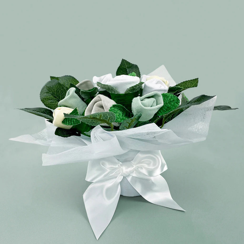 Lamb & Bouquet Welcome Baby Gift Box - Newborn Baby Shower Present for Boys & Girls - Perfect for Hospital, Homecoming & Nursery Decor - SKU: LBG1032