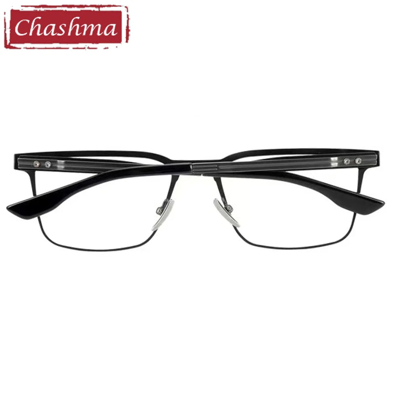 Stylish Men's Full Rim Square Acetate Titanium Eyeglasses Frame - Lightweight & Durable for Work, Reading & Everyday Wear (Model 151)