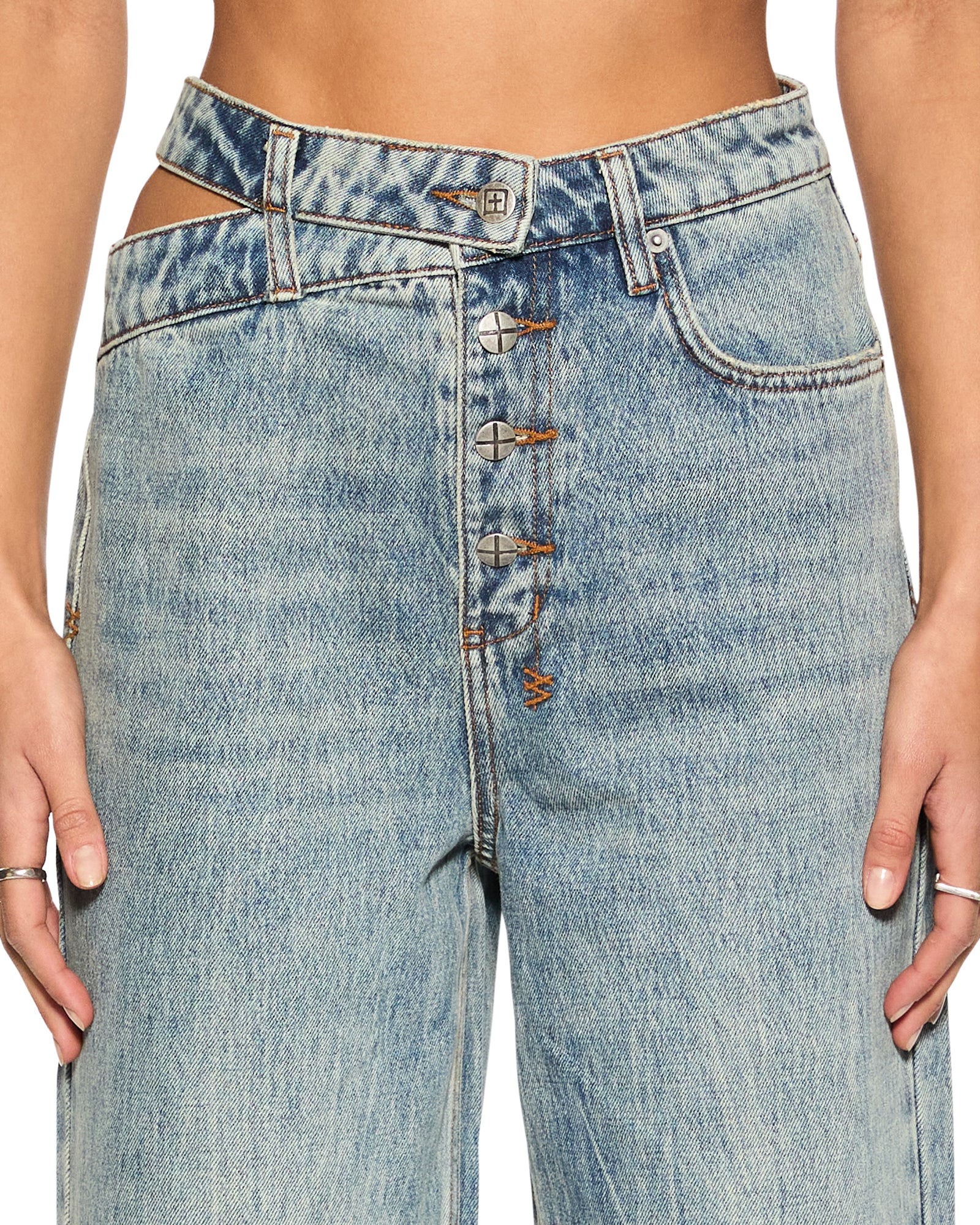 Detachable Youth Jeans - Trendy & Comfortable Denim Pants for Teens & Young Adults | Perfect for Casual Wear, School, and Outings