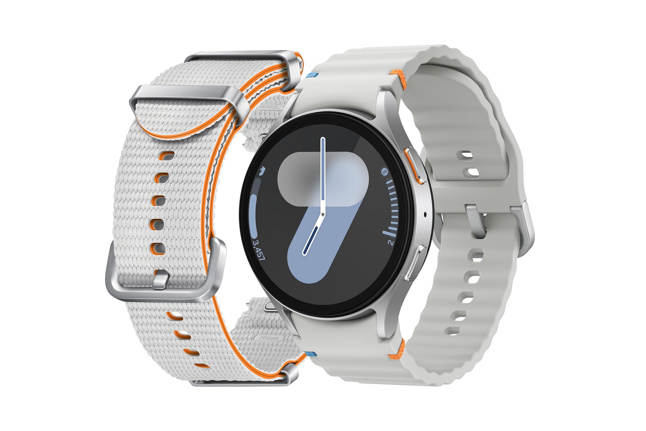 SAMSUNG Galaxy Watch 7 44mm Bluetooth Smartwatch with AI Health Tracking - Heart Rate Monitor, Sleep Analysis, Fitness Tracker, Energy Score & Wellness Tips | Includes Free Band & 1 Year Warranty (2024, Silver) | Perfect for Workouts, Sleep Optimization & Daily Activity Tracking