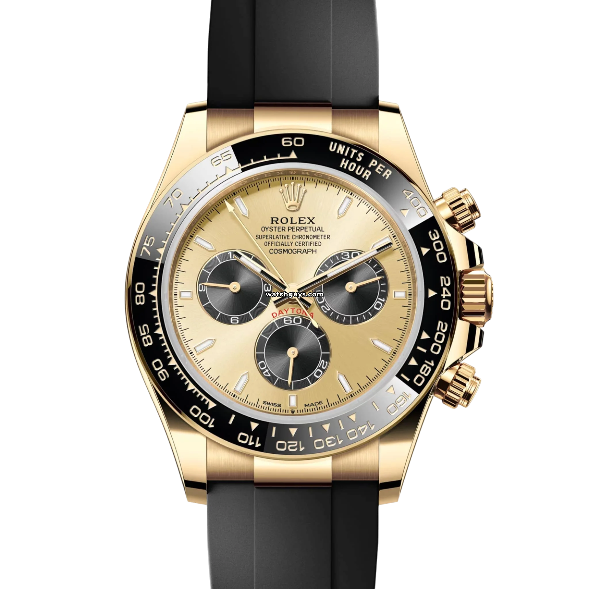 Rolex Daytona 126518LN Chronograph Watch - 18K Yellow Gold Oysterflex Bracelet - Luxury Sports Watch for Men - Perfect for Racing, Gifting & Special Occasions