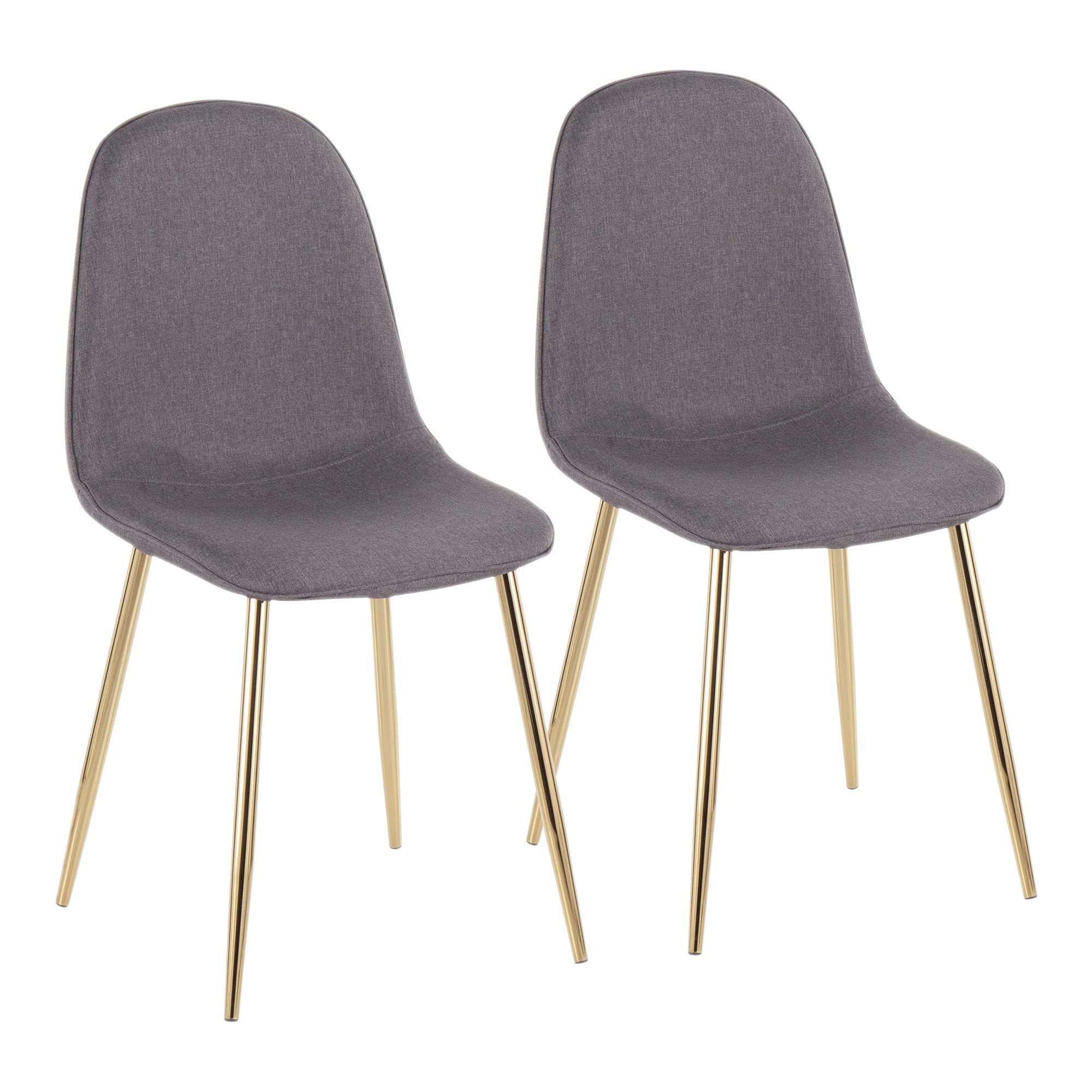 LumiSource Pebble Chair - Modern Upholstered Dining Chairs Set of 2, Comfortable Kitchen Chairs for Dining Table - Perfect for Small Spaces, Breakfast Nooks & Contemporary Home Decor