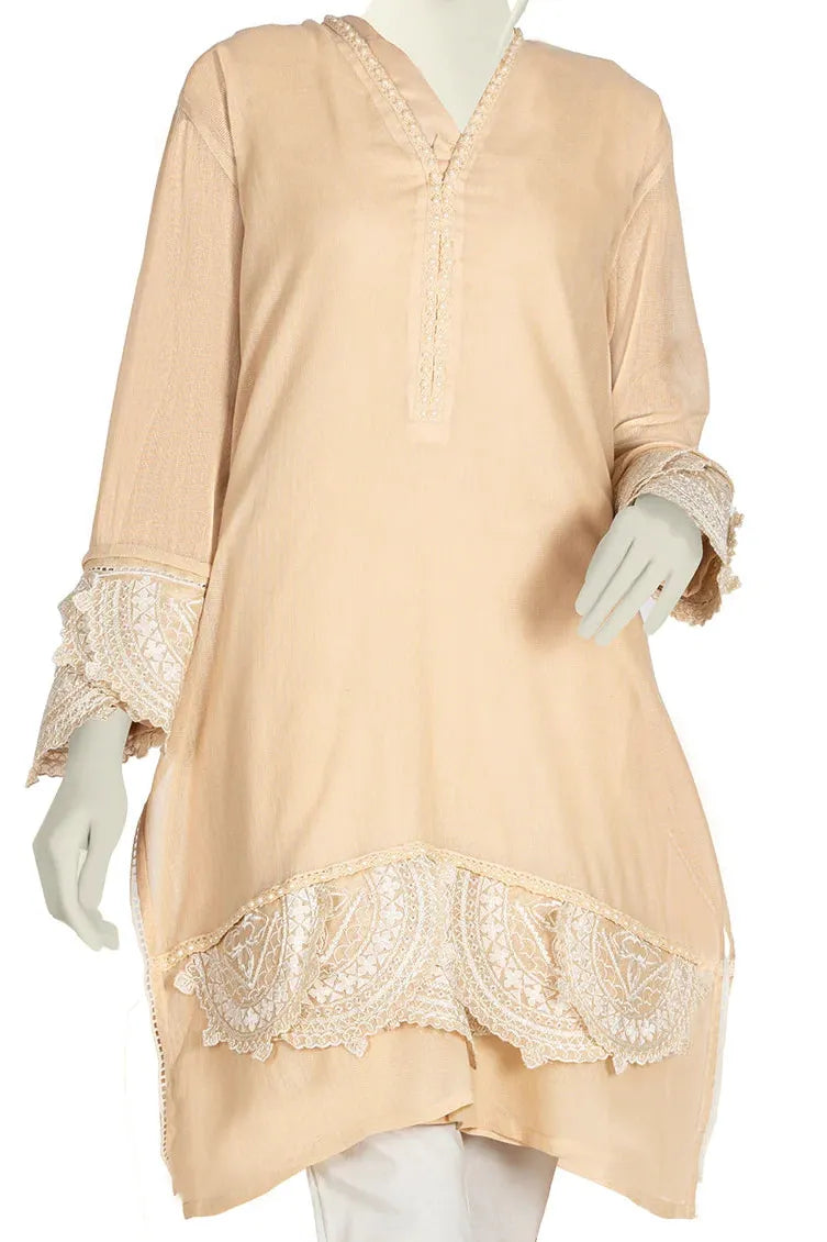 Stylish Cotton Net Kurti by J. Junaid Jamshed - Breathable & Comfortable Women's Ethnic Wear for Parties, Weddings & Festive Occasions
