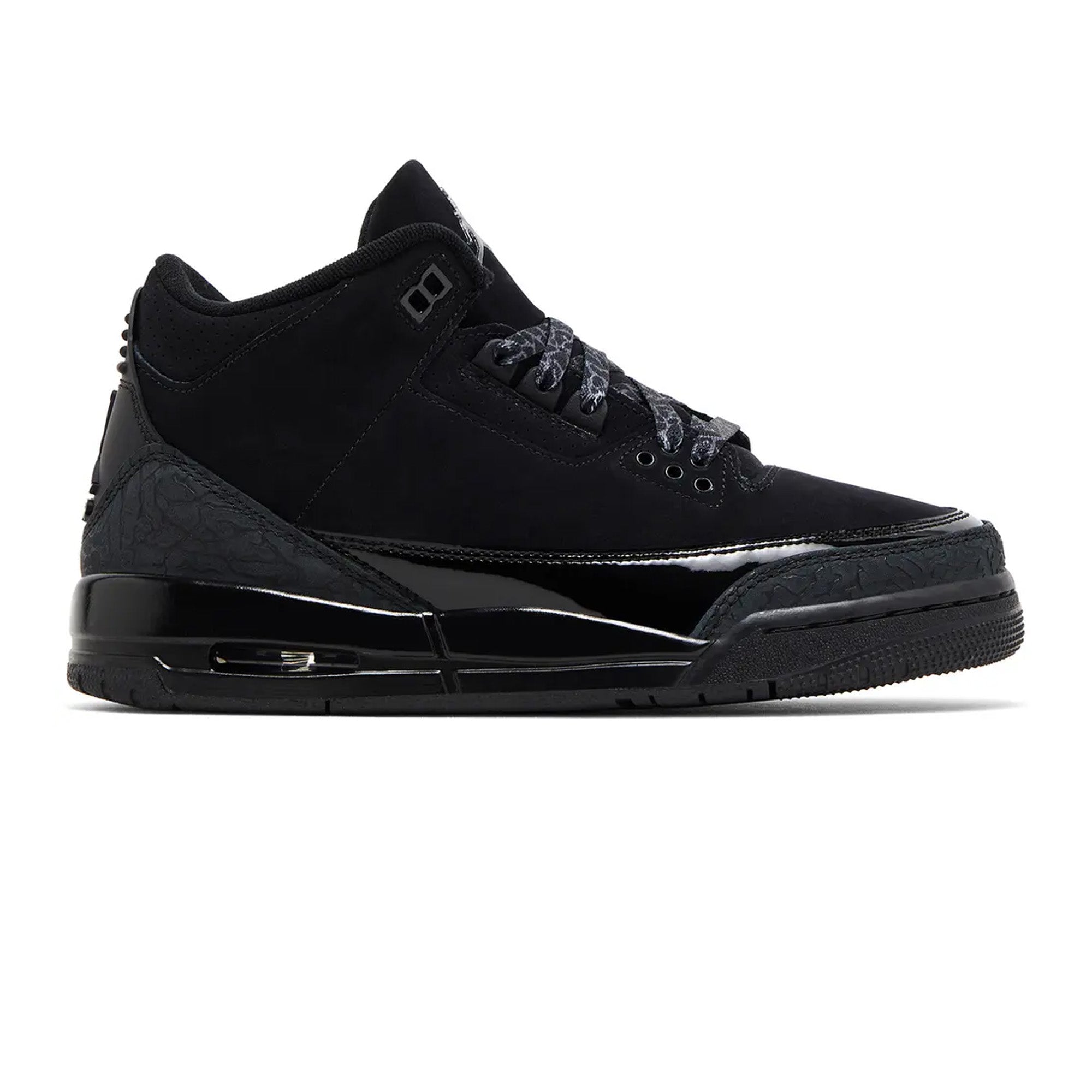 Air Jordan 3 Retro 'Black Cat' GS Sneakers (2025) - Men's Basketball Shoes for Streetwear & Casual Style