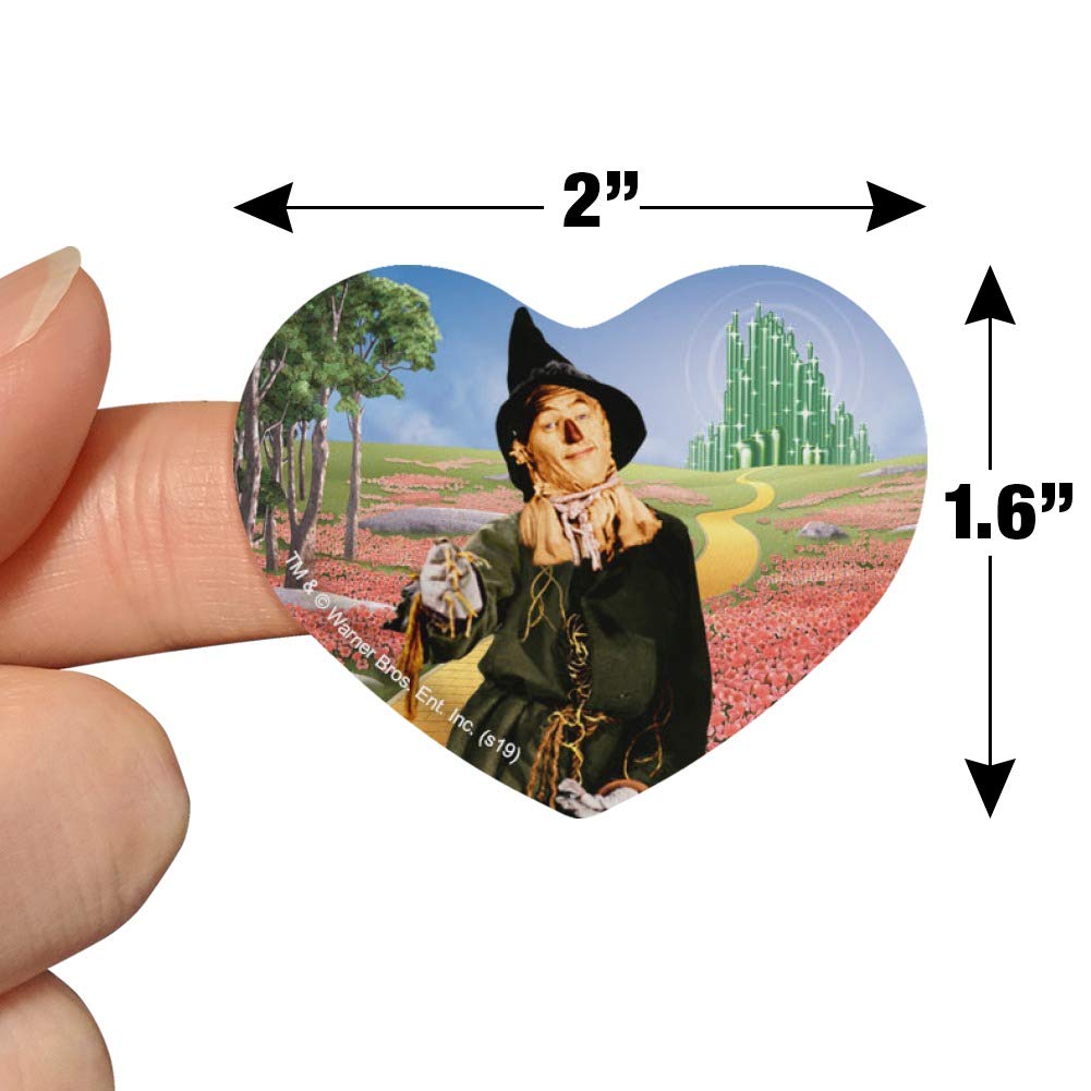 Wizard of Oz Scarecrow Heart-Shaped Planner Stickers - DIY Scrapbook, Calendar & Craft Supplies for Journaling, Bullet Journals & Gift Decoration