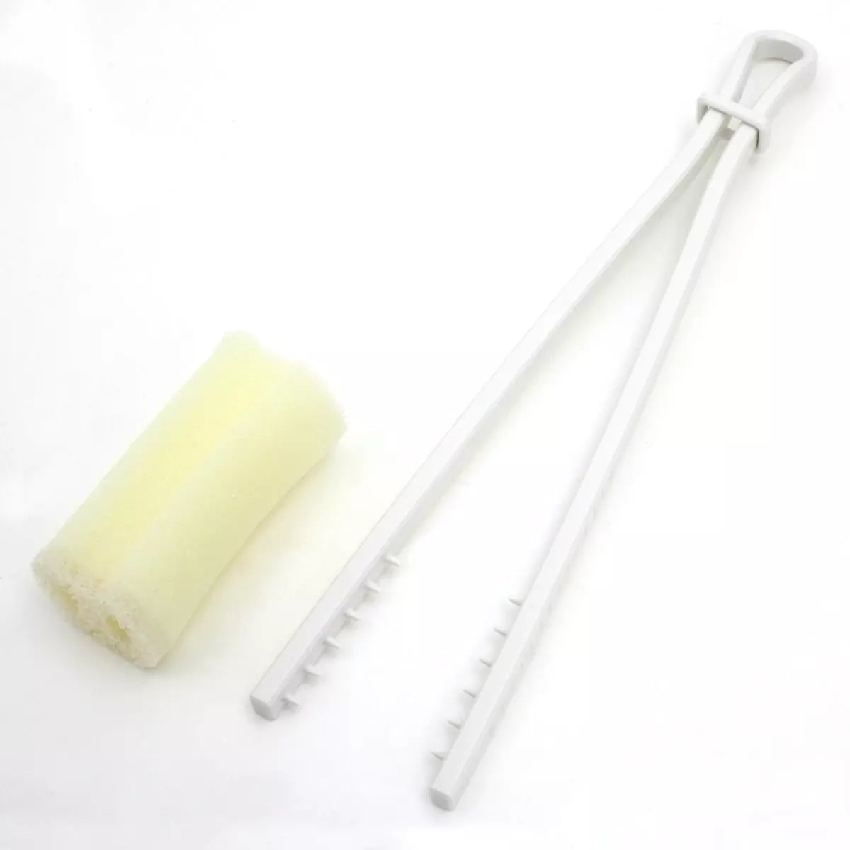 Long Reach Sponge Brush for Bottles & Jugs - Deep Cleaning Brush for Narrow Neck Bottles, Water Jugs, Vases & Hard-to-Reach Areas - Perfect for Kitchen, Home & Laboratory Cleaning