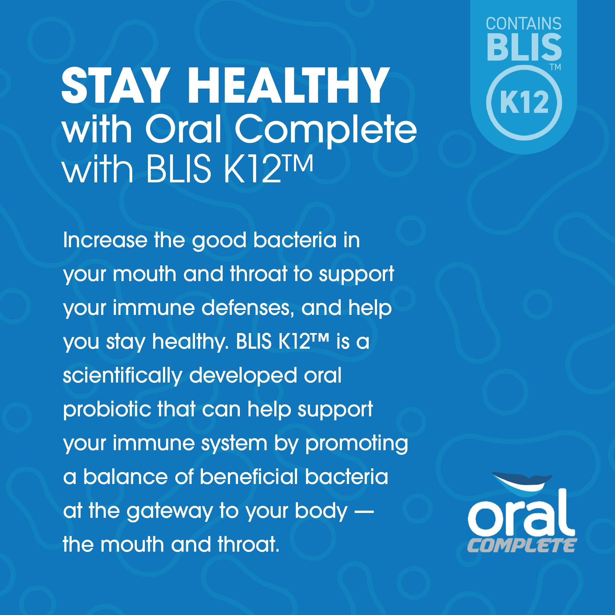 Oral Complete 11-in-1 Dental Probiotics for Bad Breath & Halitosis Treatment - Supports Tonsil Stone Prevention with BLIS K12, Ashwagandha & Collagen - Non-GMO Formula, 120 Capsules - Freshen Breath & Improve Oral Health for Daily Use