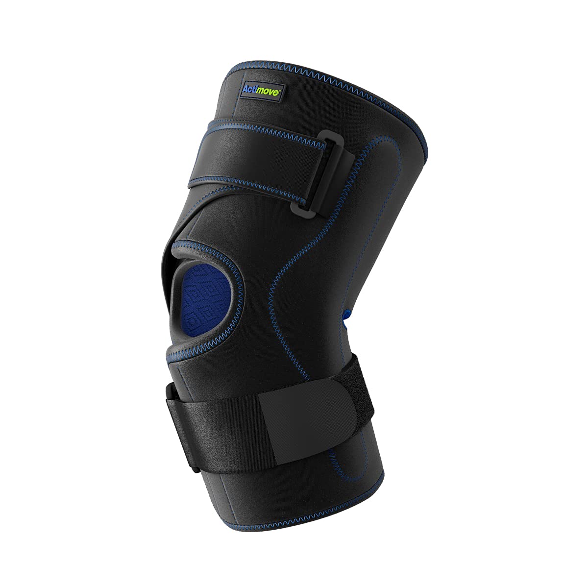 Actimove Knee Brace with Polycentric Hinges & Condyle Pads - Adjustable Wrap Around Support for Arthritis, Injury Recovery & Sports - 2X-Large Black - Ideal for Running, Basketball & Post-Surgery Rehabilitation