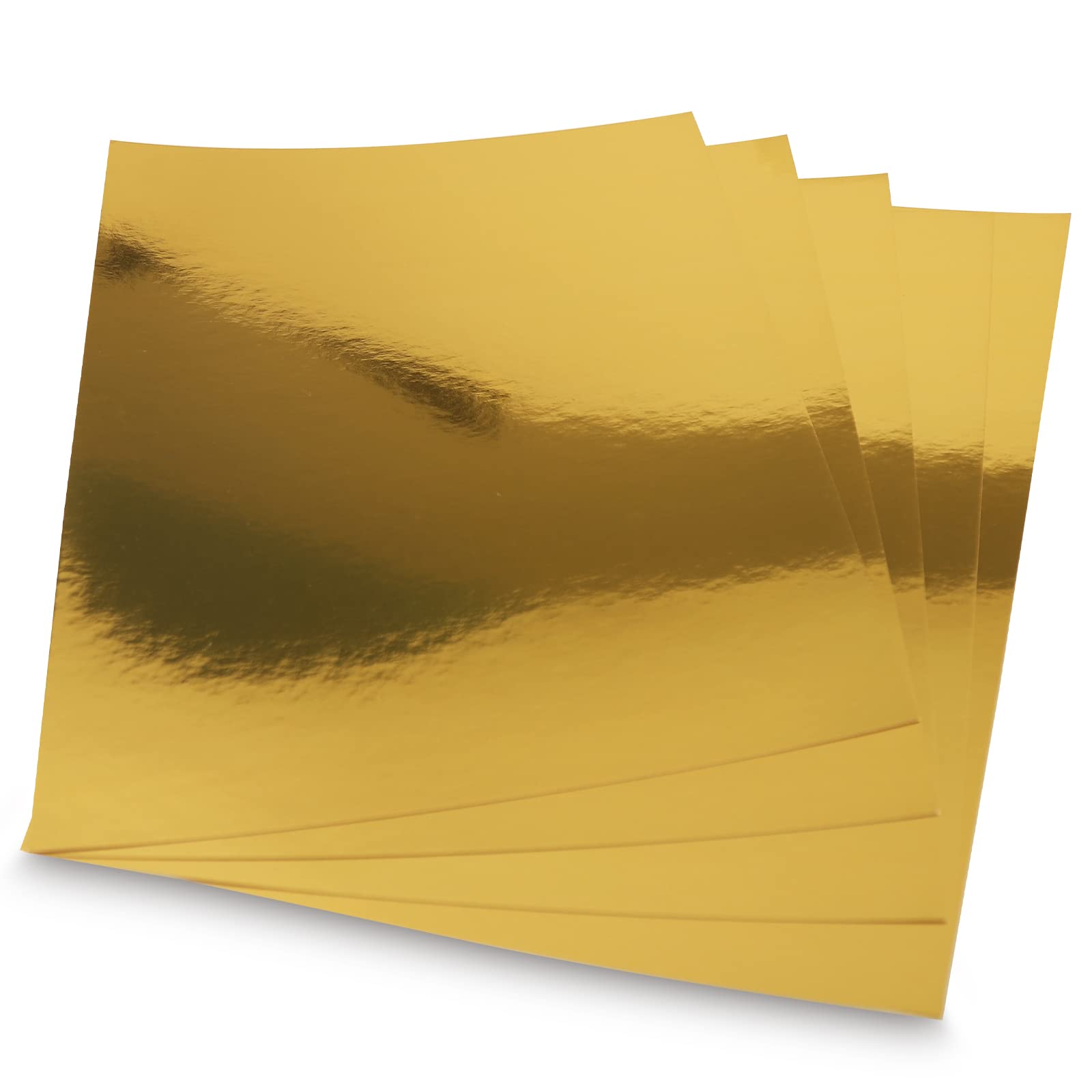60 Pack Gold Metallic Paper Sheets - 8.5