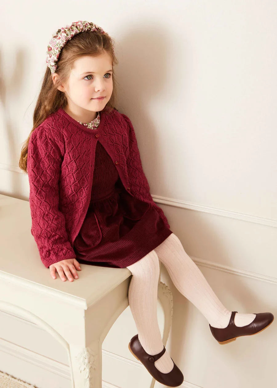 Burgundy Corduroy Skirt for Baby Girls | Soft & Stylish Toddler Outfit | Perfect for Holidays, Photos & Special Occasions