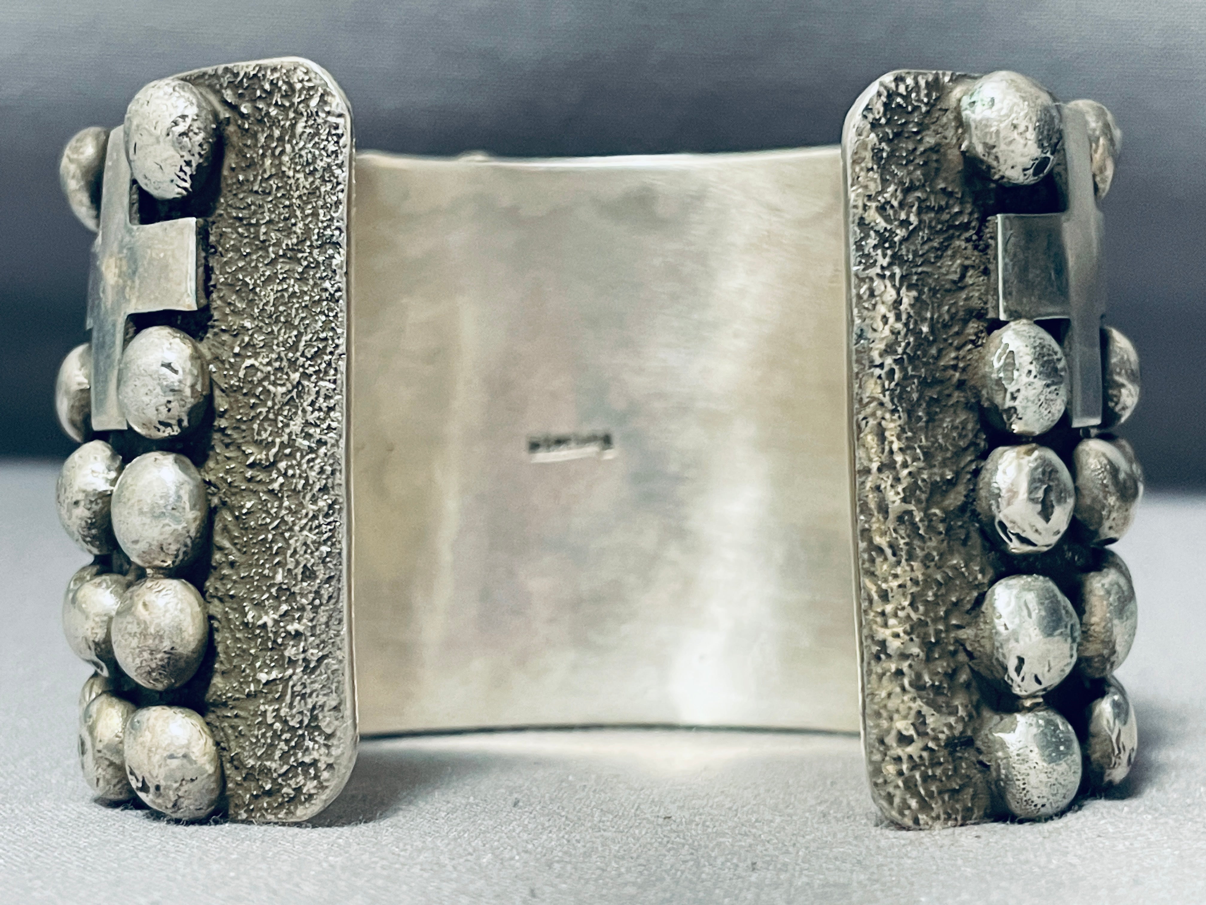 200 Gram Vintage Navajo Sterling Silver Cuff Bracelet - Rare Native American Handcrafted Jewelry for Women, Perfect for Boho Fashion & Special Occasions