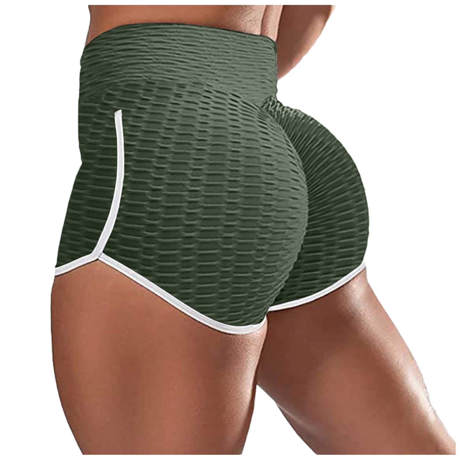 Women's High Waist Yoga Shorts - Booty Lifting Workout Shorts for Summer & Gym