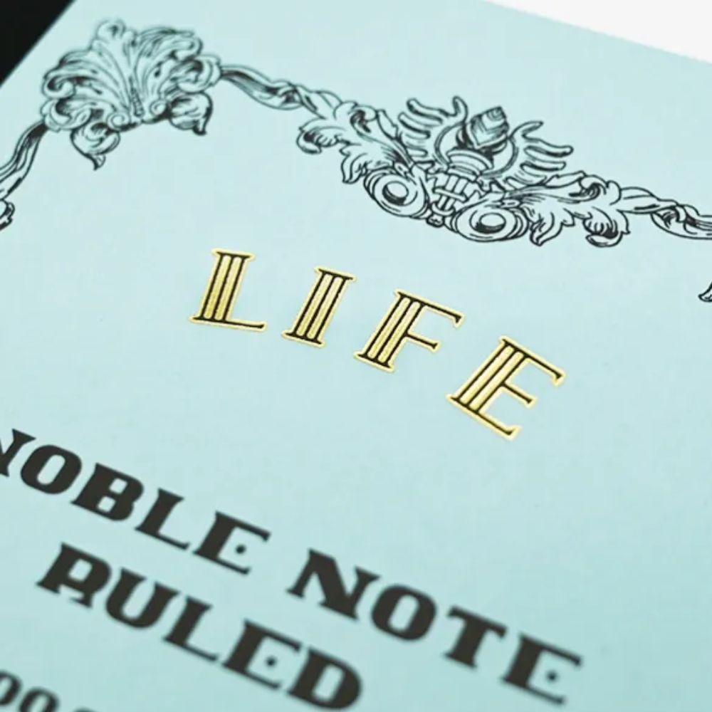 Premium A5 College Ruled Notebook - 8mm Spacing, 100 Pages, Durable Cover for School, Office & Journaling | Life Noble N39 Notebook for Students & Professionals