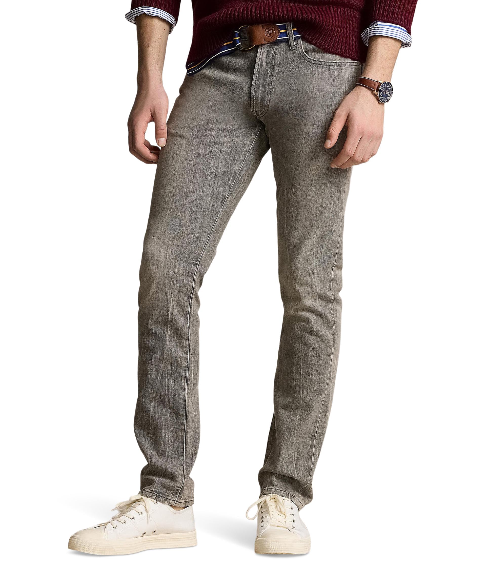 POLO RALPH LAUREN Men's Slim Fit Stretch Jeans - Classic Warren Wash Denim Pants for Casual & Business Wear | Perfect for Office, Date Night & Weekend Outings
