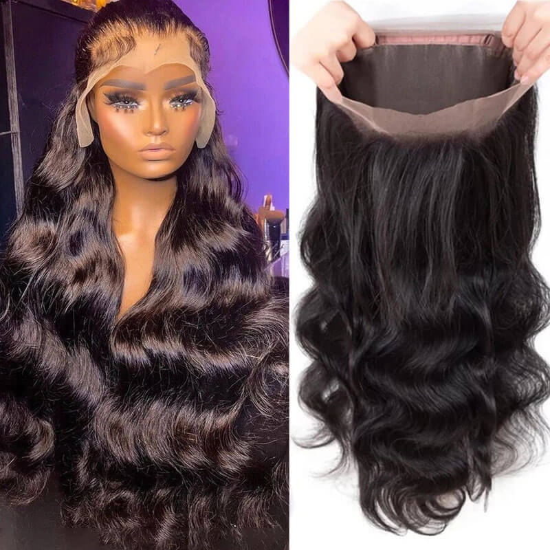 Eullair 360 Lace Frontal Wig - 100% Human Hair, Breathable & Versatile (12-30 Inch) - Perfect for Daily Wear, Cosplay, and Special Occasions