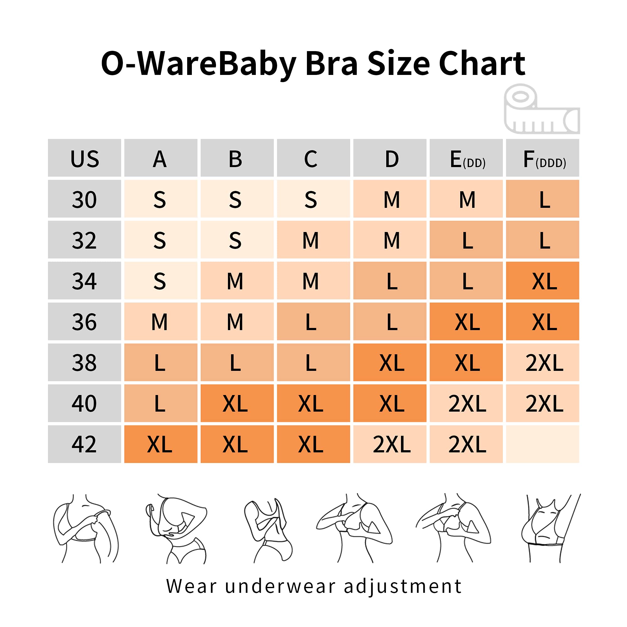 O-WareBaby Seamless Nursing Bra for Women - 3 Pack Maternity & Breastfeeding Bras (S-XXL) - Comfortable Support for Pregnancy, Nursing & Everyday Wear