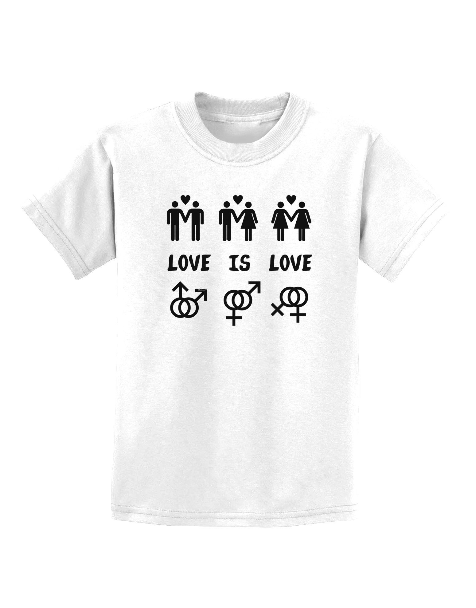 Love is Love LGBT Marriage Equality Kids T-Shirt - Pride Rainbow Tee for Children - Support LGBTQ+ Rights & Diversity - Perfect for Pride Parades, School, and Family Events