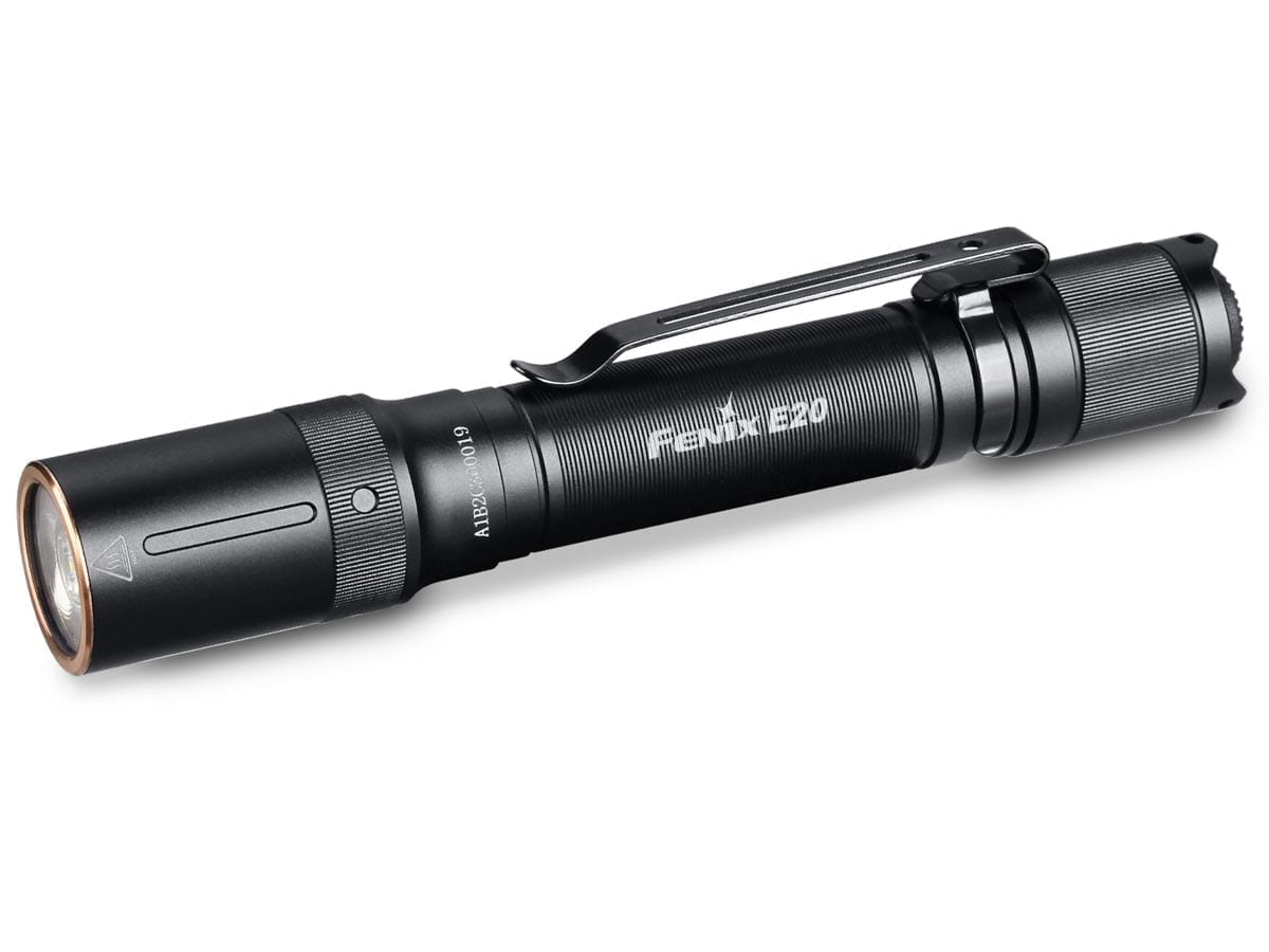 Fenix E20 V2.0 AA Flashlight - 500 Lumens, Waterproof LED Torch for Camping, Hiking & Emergency Use