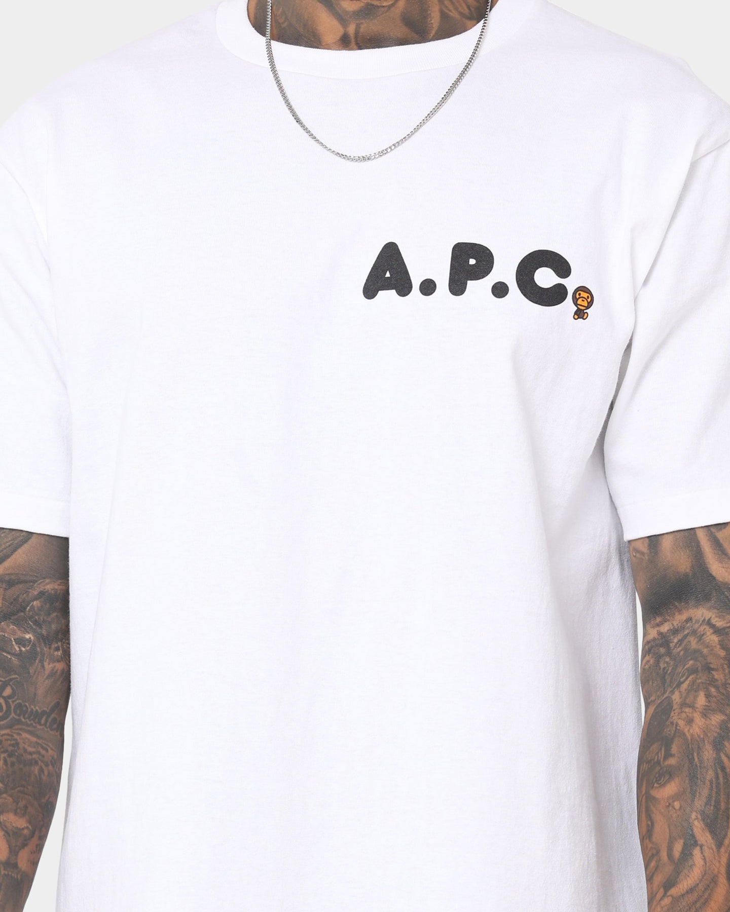 BAPE x A.P.C Milo On A.P.C Wide T-Shirt - White | Streetwear Fashion for Men | Perfect for Casual Outfits & Urban Style