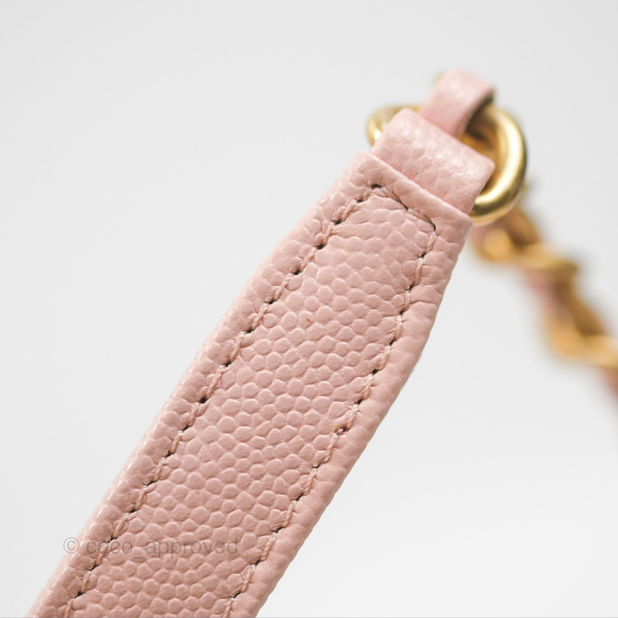 Chanel Carry Me Top Handle Flap Bag Pink Caviar Leather with Aged Gold Hardware - Perfect for Date Night & Special Occasions