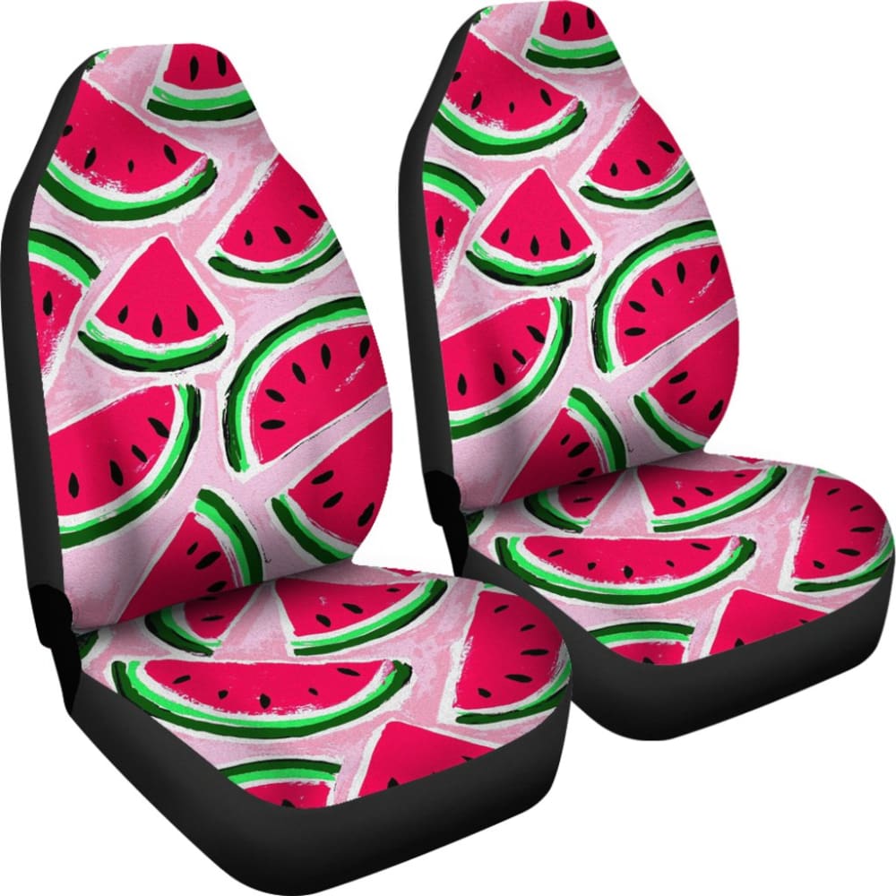 Premium Watermelon Print Car Seat Covers - Breathable & Durable Auto Accessories for Summer - Perfect Gift for Car Lovers & Road Trips
