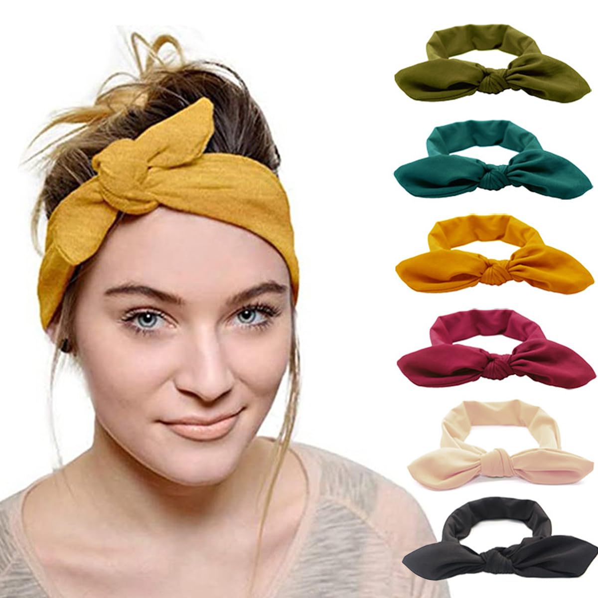 Stylish Women's Headbands & Hair Wraps - Retro Hair Bands, Bows & Headwraps for Makeup & Face Washing | Perfect Hair Accessories for Everyday Use, Workouts & Beauty Routines