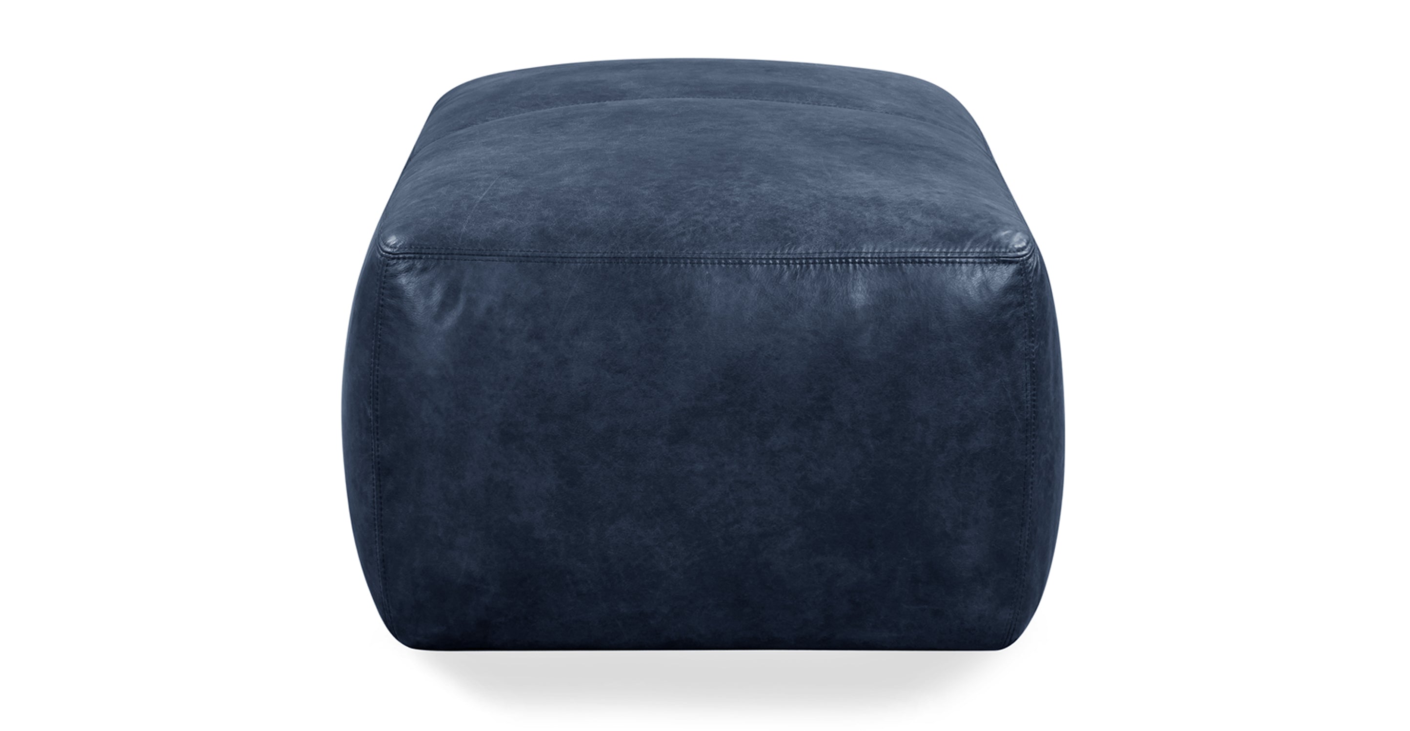 Premium Denver Leather Ottoman - Soft & Durable Footrest, Storage Bench - Perfect for Living Room, Bedroom, Home Decor & Relaxation