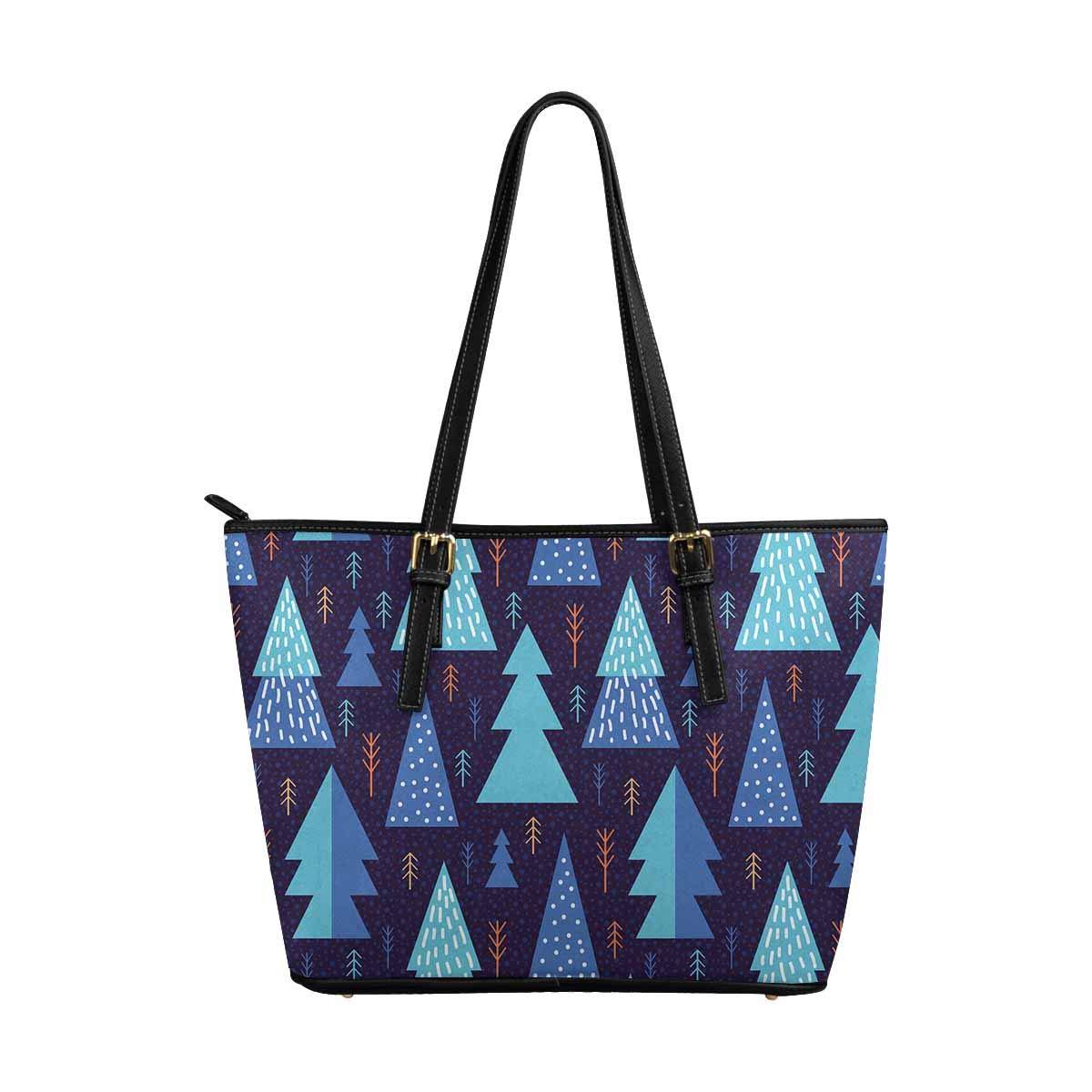 INTERESTPRINT Abstract Geometric Forest Print Top Handle Satchel Handbag - Women's Shoulder Bag & Tote Purse for Work, Travel & Everyday Use