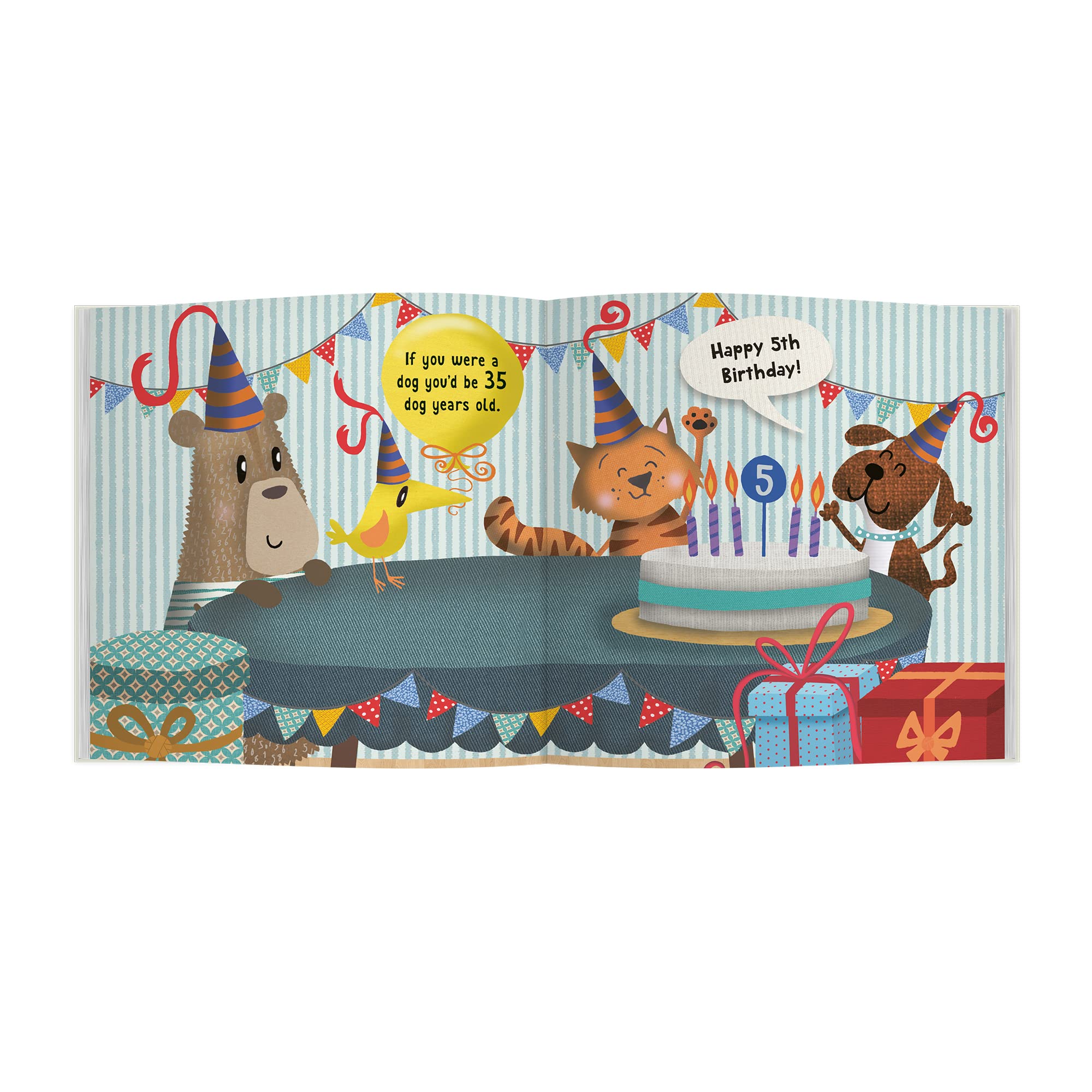 Happy 5th Birthday Book - Personalized Keepsake for Kids | Perfect Gift for 5-Year-Olds | Birthday Party Favors & Milestone Celebration