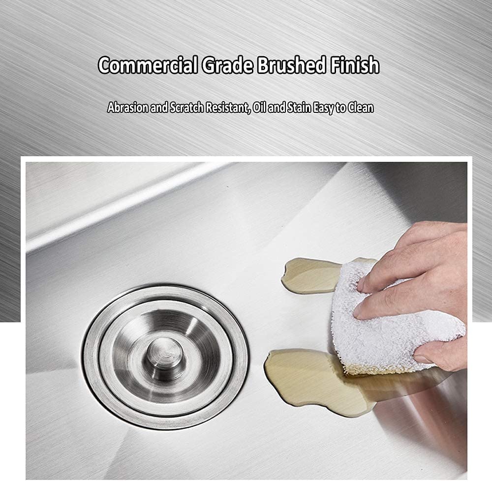 30 Inch Stainless Steel Topmount Kitchen Sink - Sarlai 16 Gauge Deep Single Bowl Basin with Round Corners, Ideal for Modern Home Kitchens and Renovations