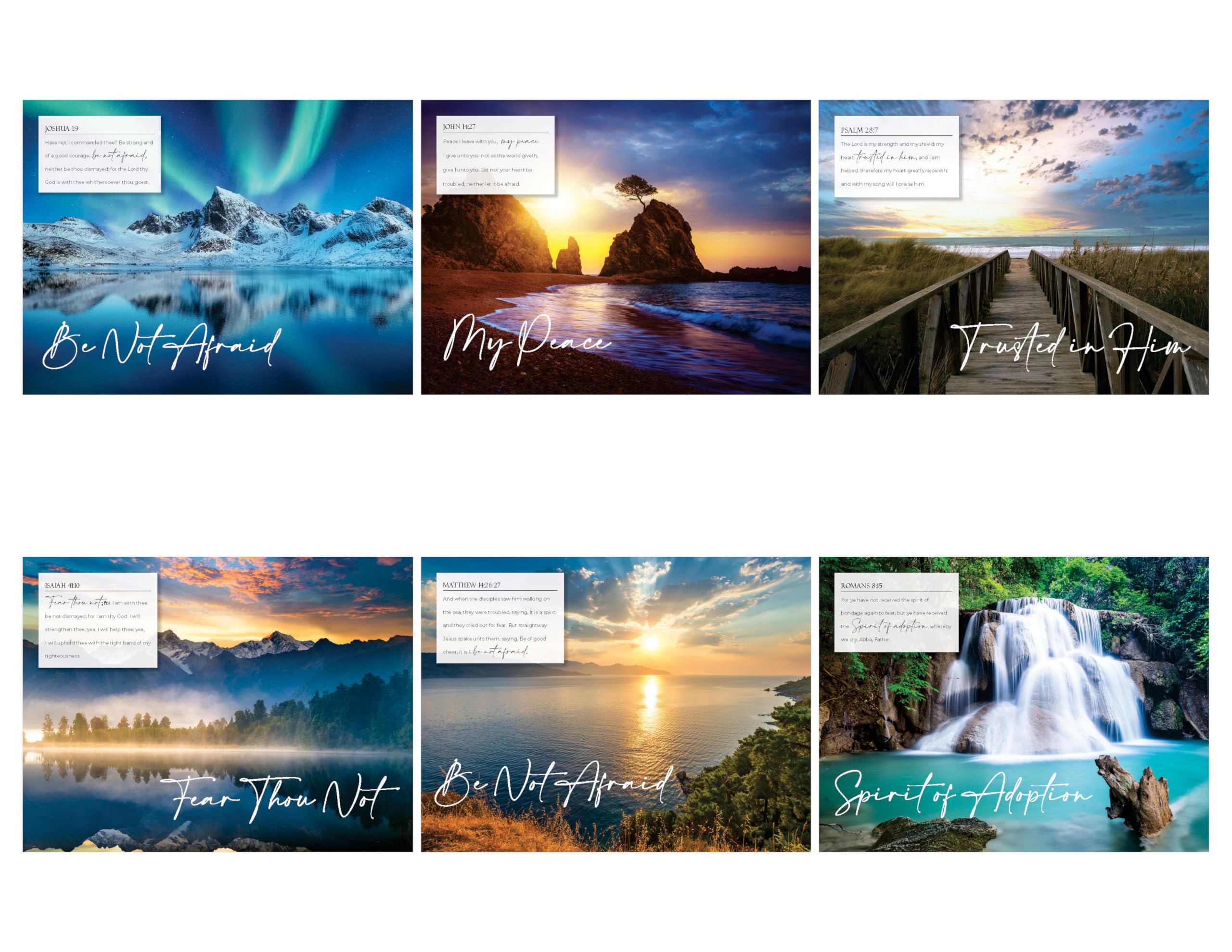 Be Not Afraid Bible Verse Wall Calendar 2025 - Inspirational Christian Planner with Scripture Quotes - Perfect for Home, Office & Church Decor