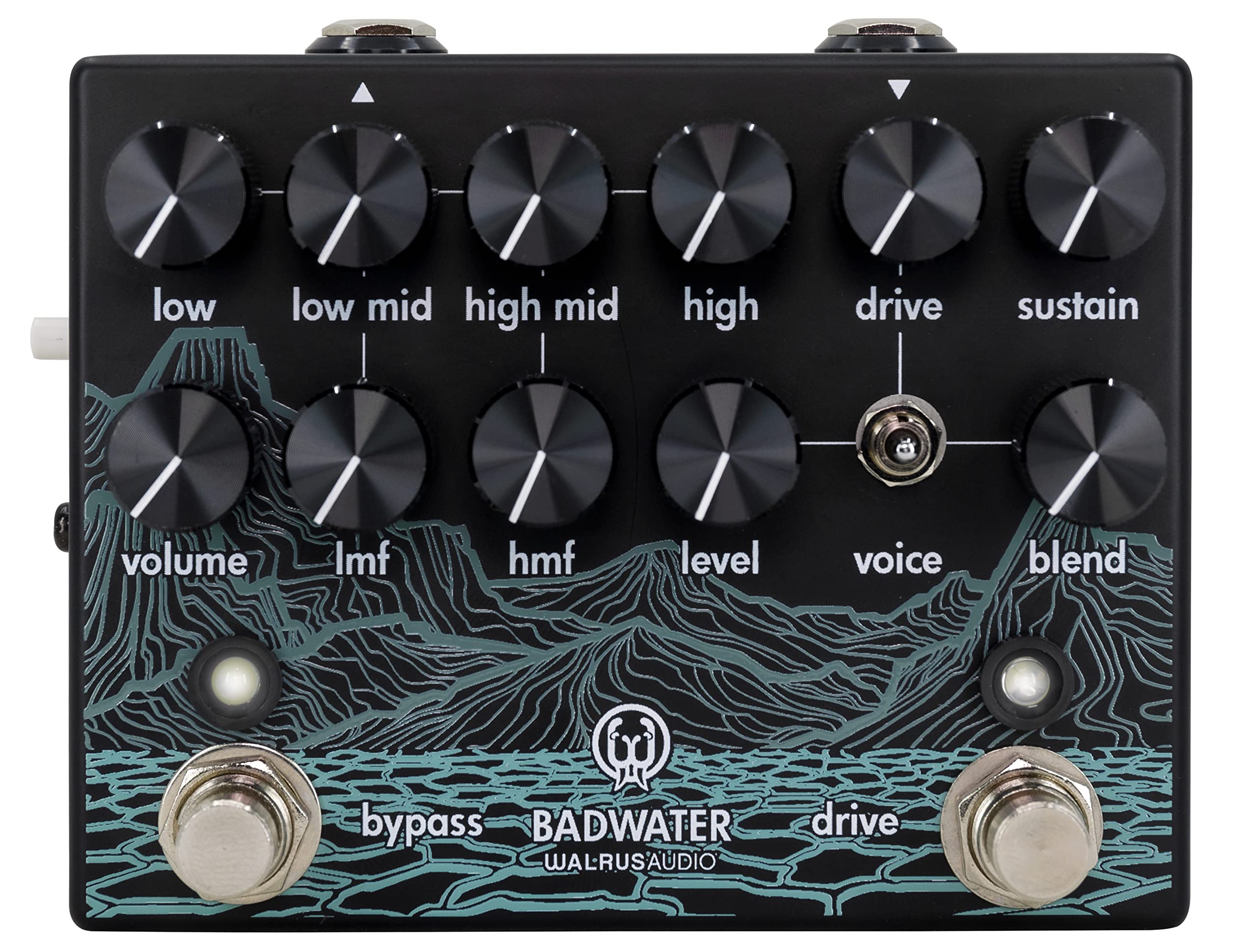 Walrus Audio Badwater Bass Preamp DI Pedal - Professional Bass Guitar Effects for Recording & Live Performance - Perfect for Studio, Stage & Home Practice