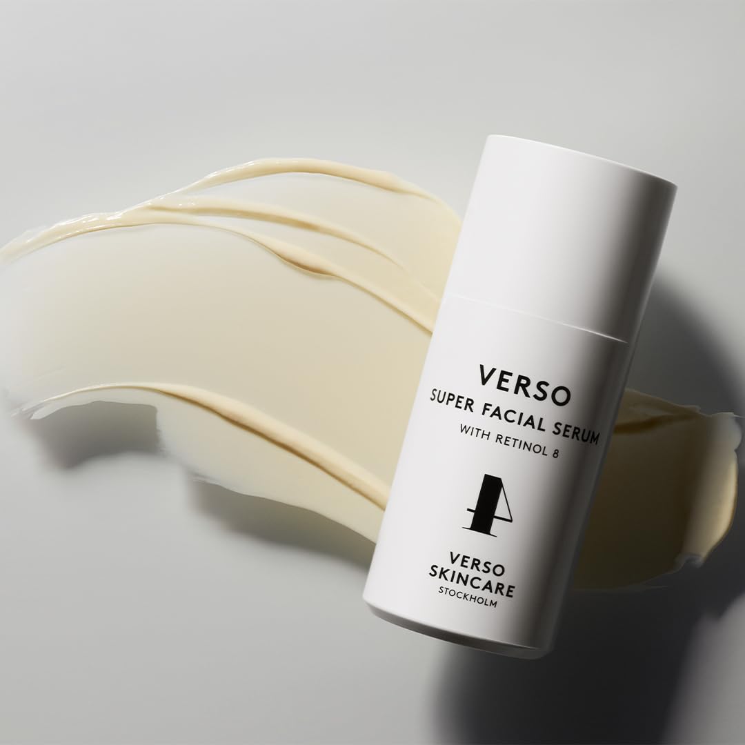 VERSO Super Facial Serum 30ml - Anti-Aging & Hydrating Face Serum for Women & Men - Day & Night Skincare Treatment for Wrinkles & Fine Lines - Perfect for Dry, Sensitive & Mature Skin
