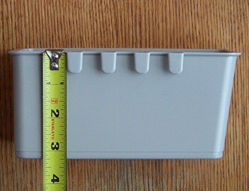 50 Pack Gray Hanging Feed & Water Cage Cups - 1.2 Quart (38 oz) for Chicken, Gamefowl, Poultry, Quail & Pheasant - Durable Plastic Bird Feeder for Coops, Aviaries & Backyard Farms
