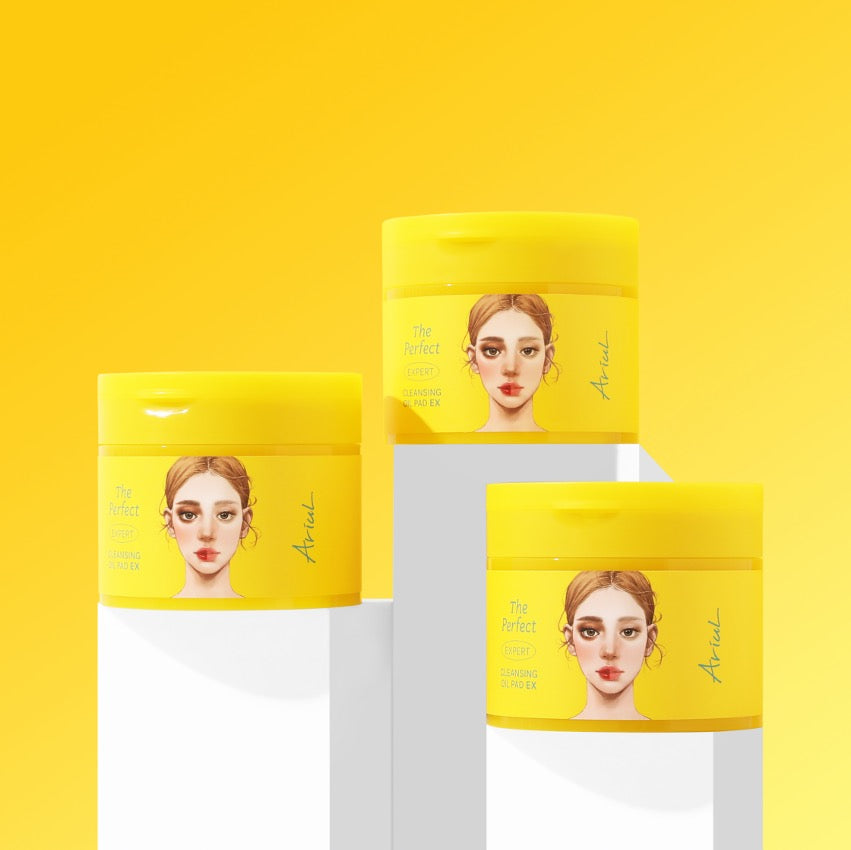 Ariul The Perfect Cleansing Oil Pads EX - 60 Count | Gentle Makeup Remover & Deep Cleansing Facial Wipes for All Skin Types | Perfect for Travel, Gym & Daily Skincare Routine