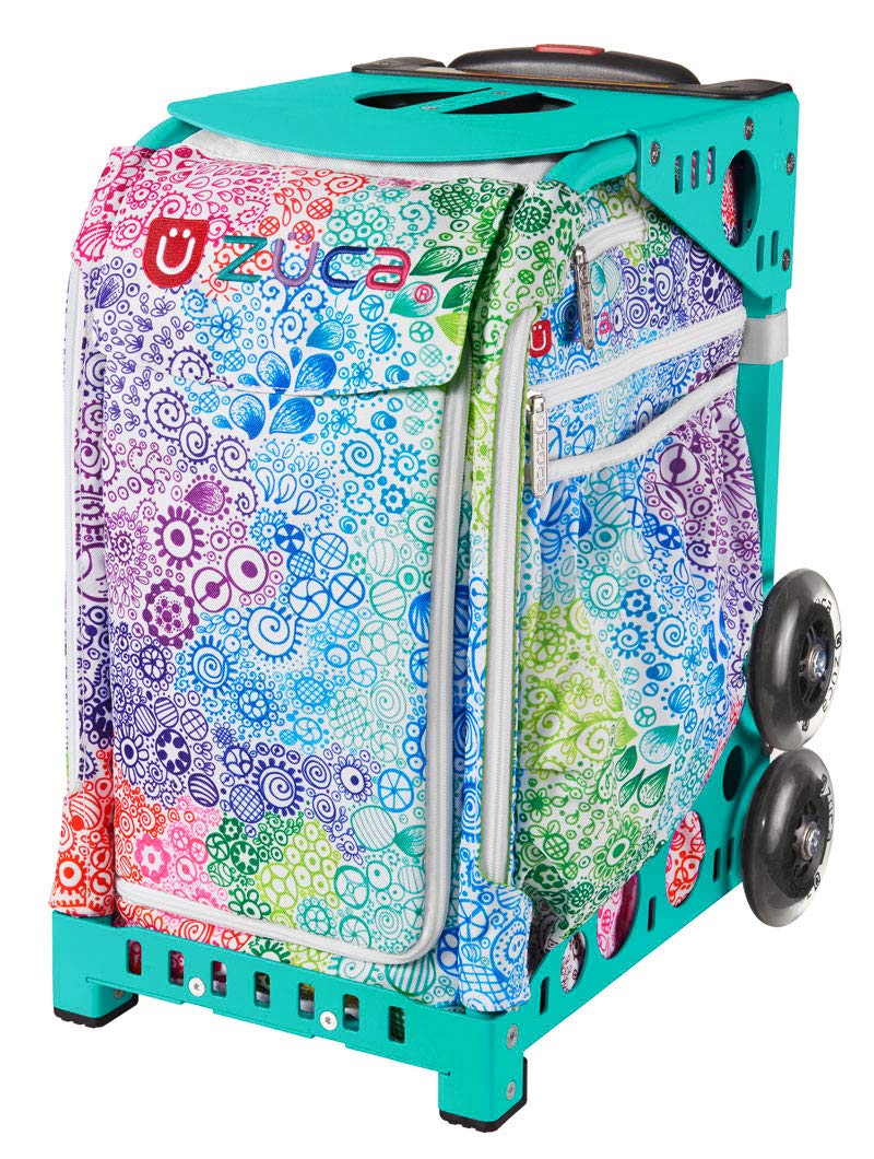 Zuca Sport Bag - Durable & Lightweight Backpack for Gymnastics, Cheerleading & Dance (Turquoise Frame) - Perfect for Competitions, Practice & Travel