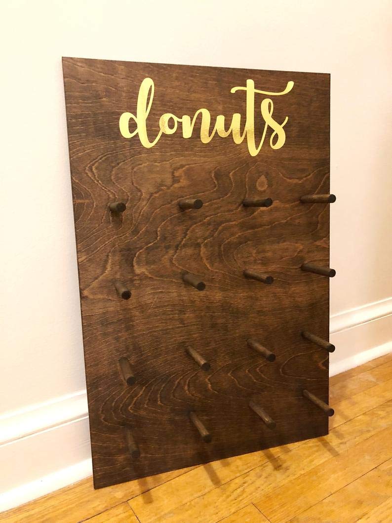 Wedding Donut Wall Display - Elegant Donut Holder & Doughnut Stand for Wedding Dessert Table Decor | Perfect for Bridal Showers, Birthday Parties & Baby Showers