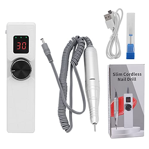 Professional USB Rechargeable Nail Drill Machine with Cooling Holes - Electric Nail File for Home & Salon Use, Perfect for Manicures, Pedicures & Nail Art