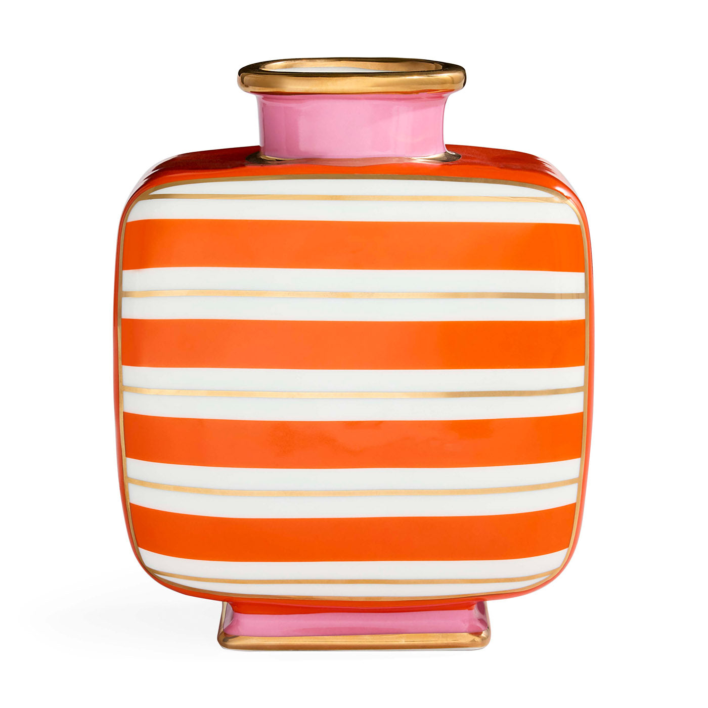 Portofino Square Vase - Modern Ceramic Home Decor for Living Room, Dining Table, Office & Wedding Centerpiece