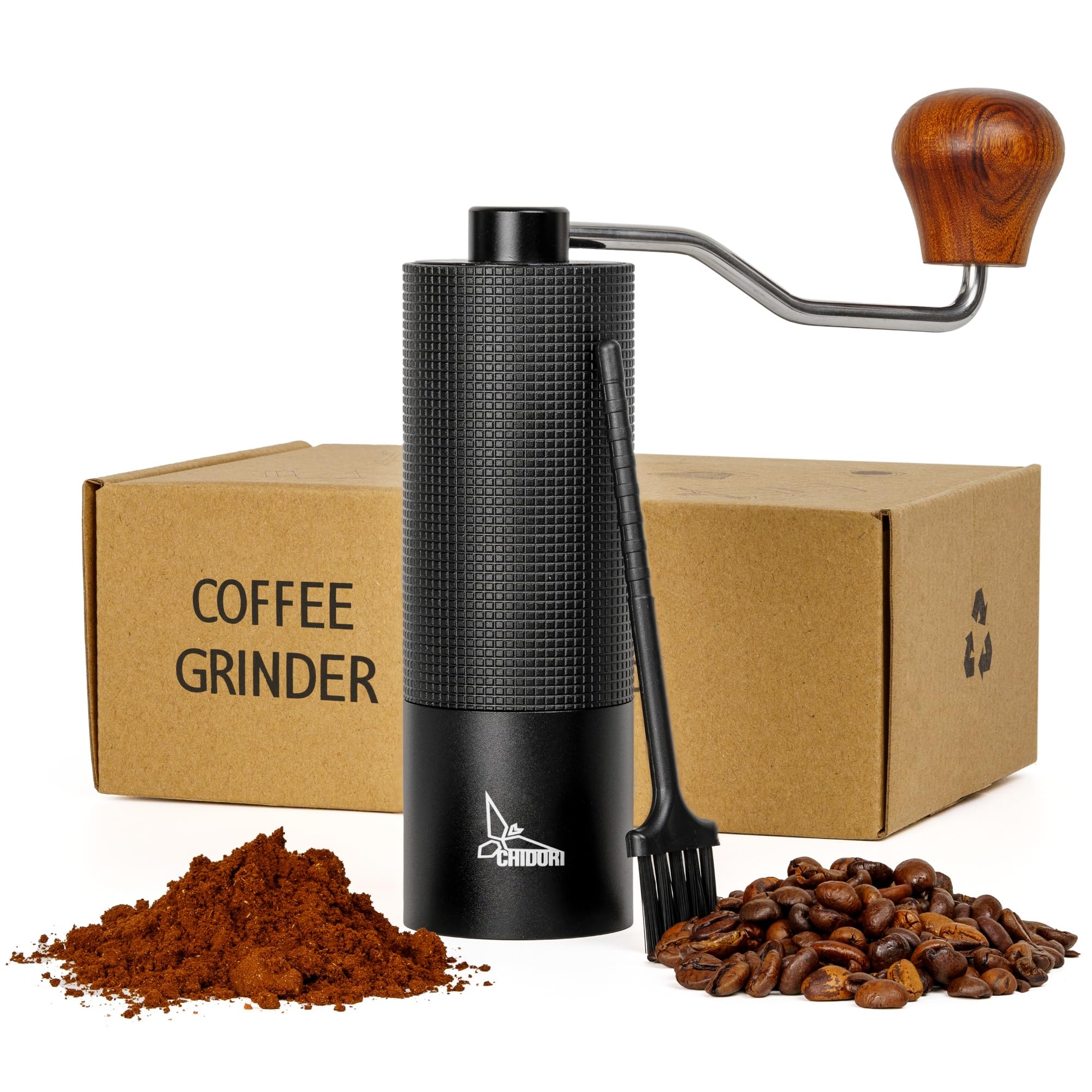 Manual Coffee Grinder for Espresso & French Press - Portable for Camping & Travel