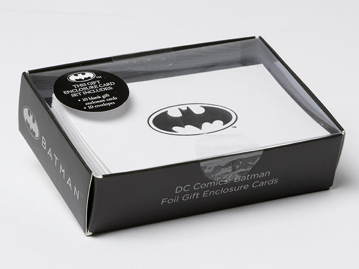 DC Comics Batman Foil Gift Enclosure Cards - Premium Set of 10 Greeting Cards for Birthday, Anniversary & Special Occasions - Perfect for Superhero Fans & Collectors