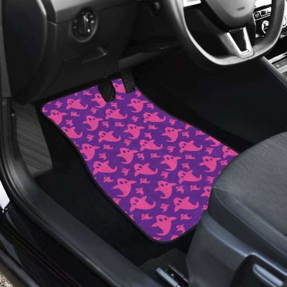 Boo Halloween Car Floor Mats - Non-Slip Custom Fit for Vehicles - Perfect for Halloween Decor & Party Car Accessories